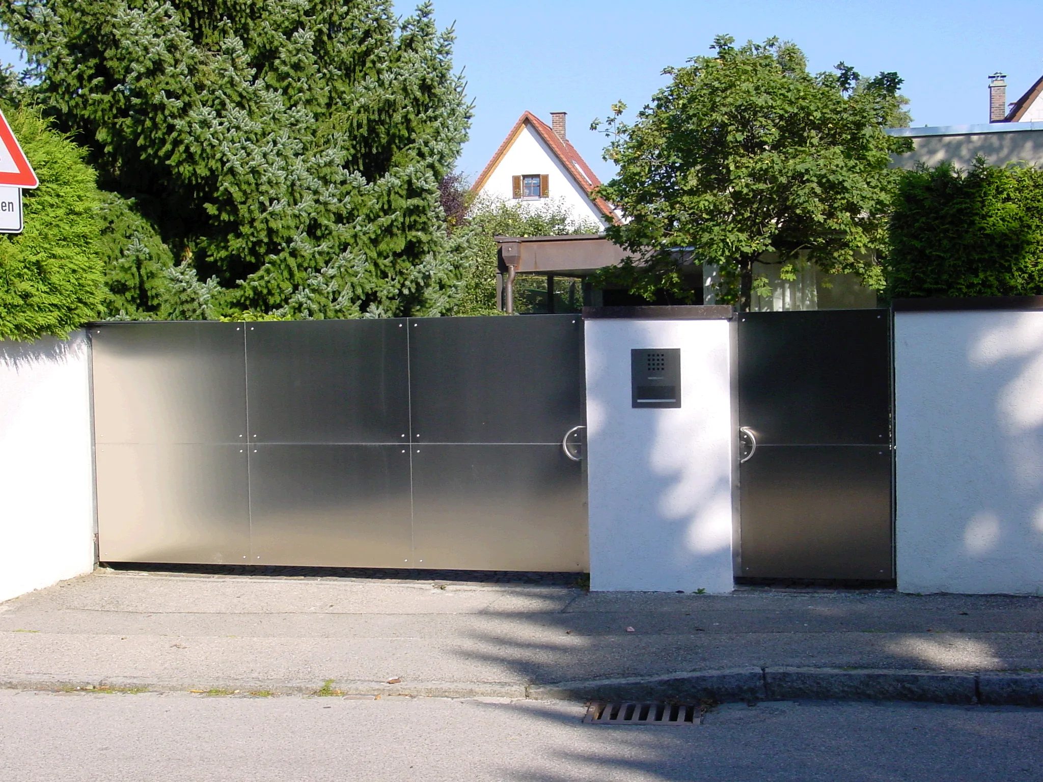 Hofdrehtor mit Blechfüllung ALU